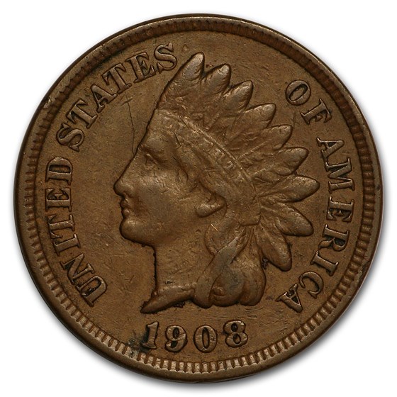 1908 Indian Head Cent VF 1908 Indian Head Cent VF
